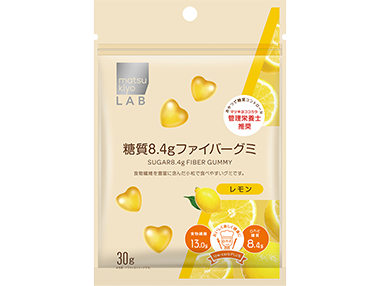 matsukiyo LAB 糖質８．４ｇファイバーグミ レモン ３０ｇ